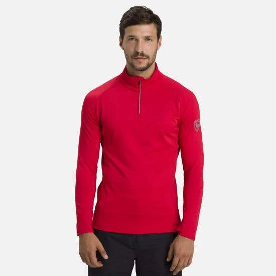 Rossignol T-Shirt & Tops Men's Classique 1/2 Zip Layer RED - Image 2