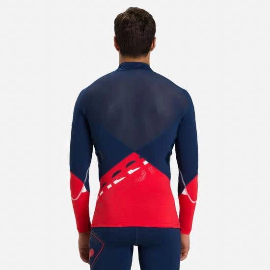 Rossignol T-Shirt & Tops Men's Infini Compression Race Top BLUE - Image 3