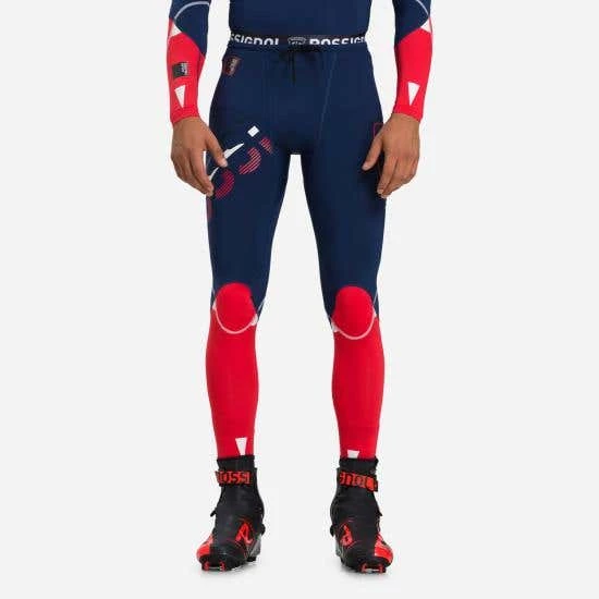 Rossignol Pants Men's Infini Compression Race Tights BLUE - Image 2