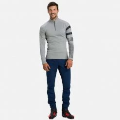 Rossignol T-Shirt & Tops Men's Poursuite Half-Zip Baselayer Top GREY