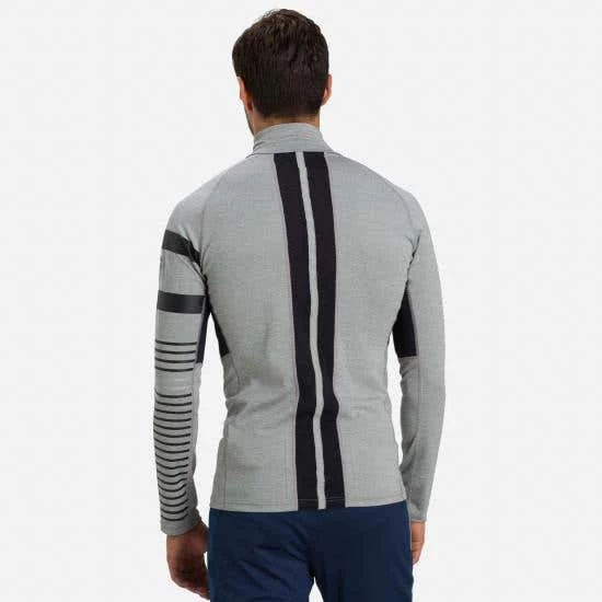 Rossignol T-Shirt & Tops Men's Poursuite Half-Zip Baselayer Top GREY - Image 3