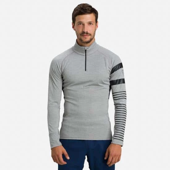 Rossignol T-Shirt & Tops Men's Poursuite Half-Zip Baselayer Top GREY - Image 2